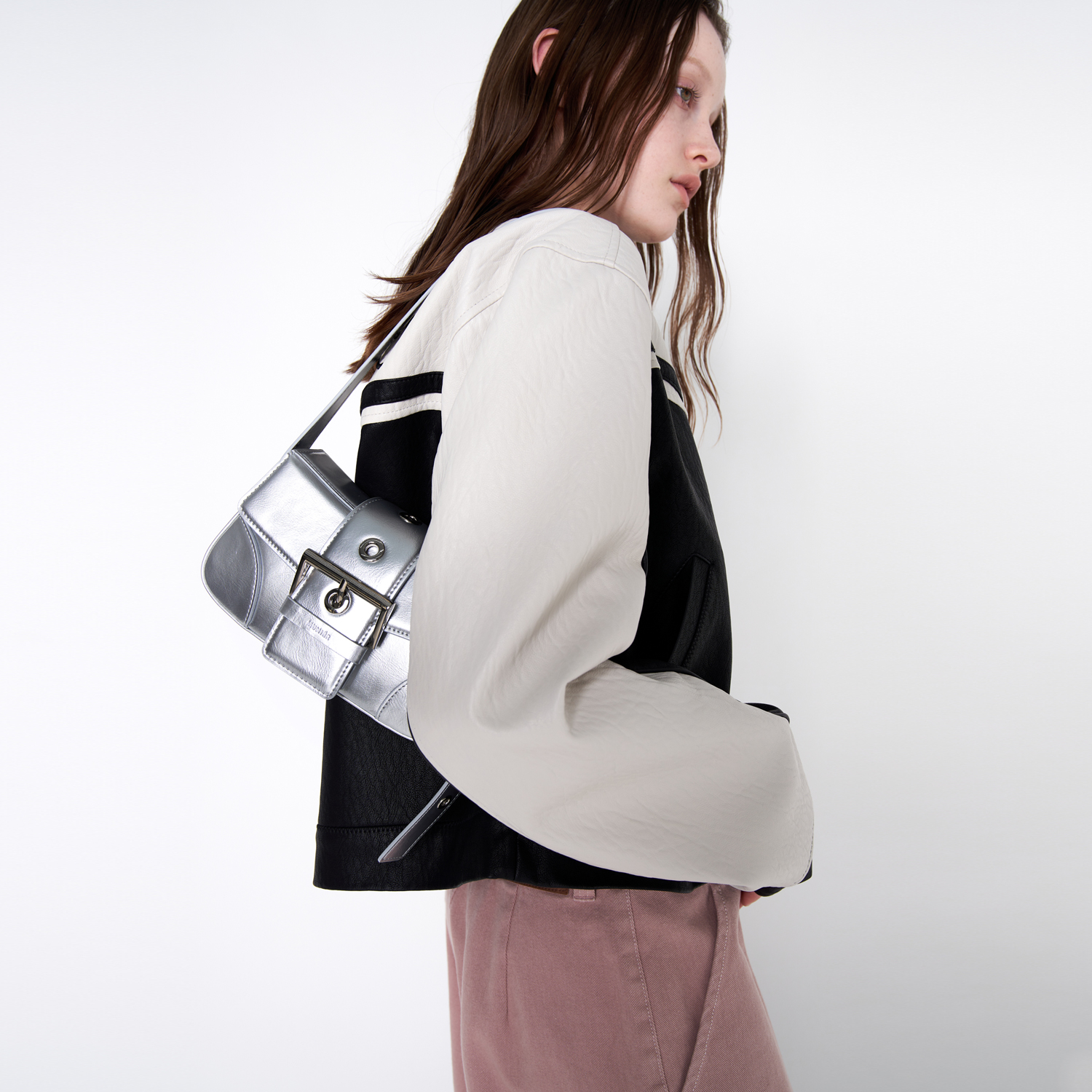 MUNIER☆韓国☆人気バッグブランド☆PLEATS SHOULDER BAG MINI