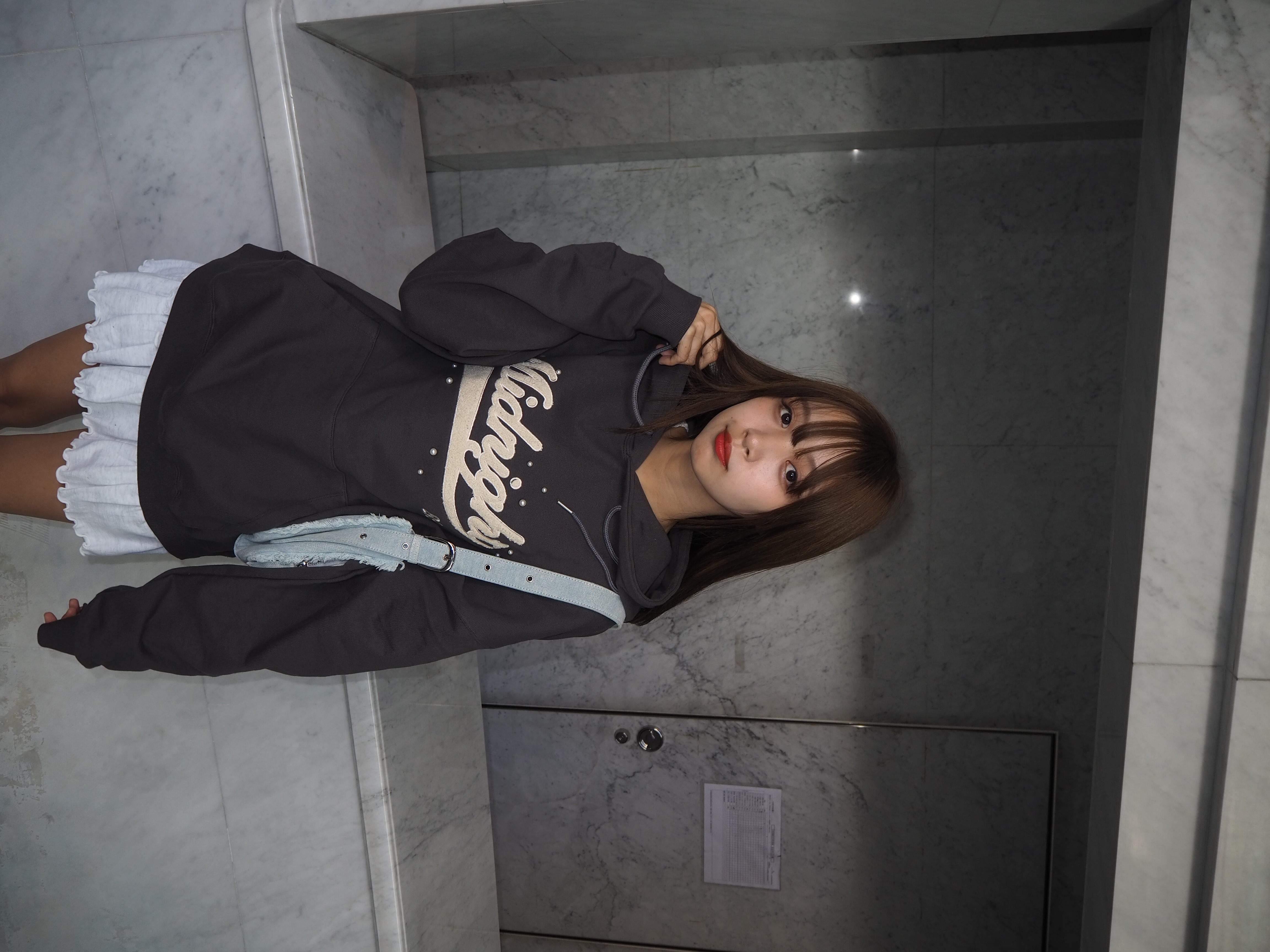 NF] PUFF SWEAT CANCAN MINI SKIRT_(MELANGE)_F24QD874 - FANCY