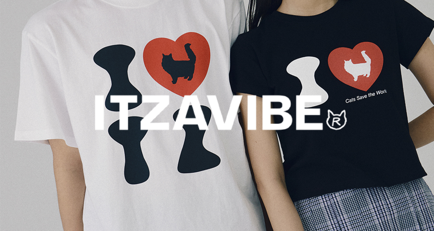 ★2025SS新作★ITZAVIBE★DOODLE SLIM T SHIRT ITZAVIBE(イッザバイブ) Tシャツ・カットソー(レディース