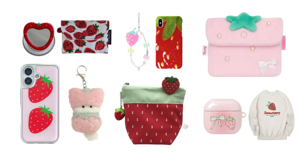 アイドルも夢中。今欲しい“いちご小物”特集°˖✧