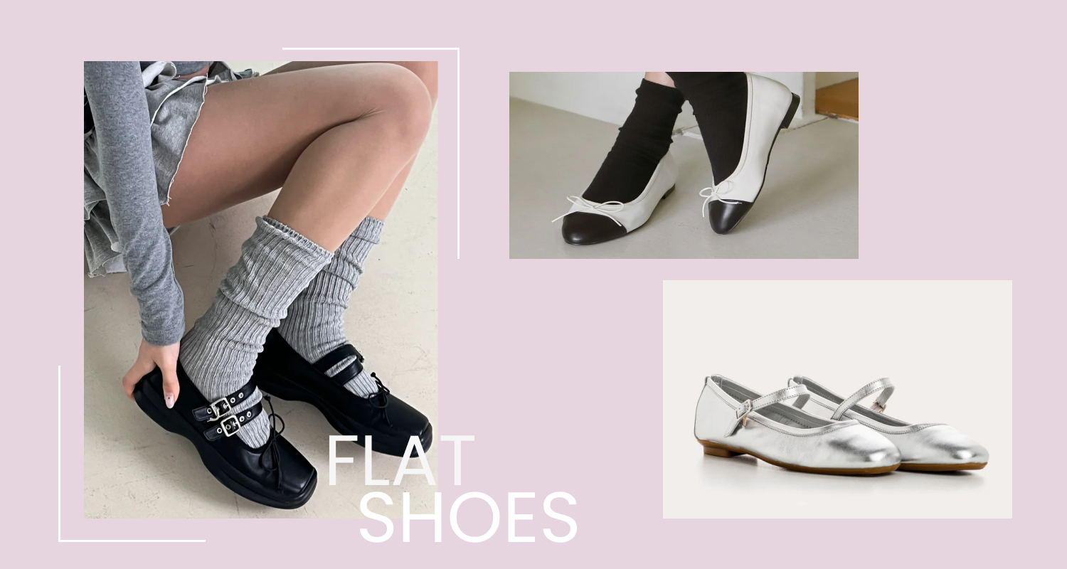 バレエコアを足元から！フラットシューズ30選
