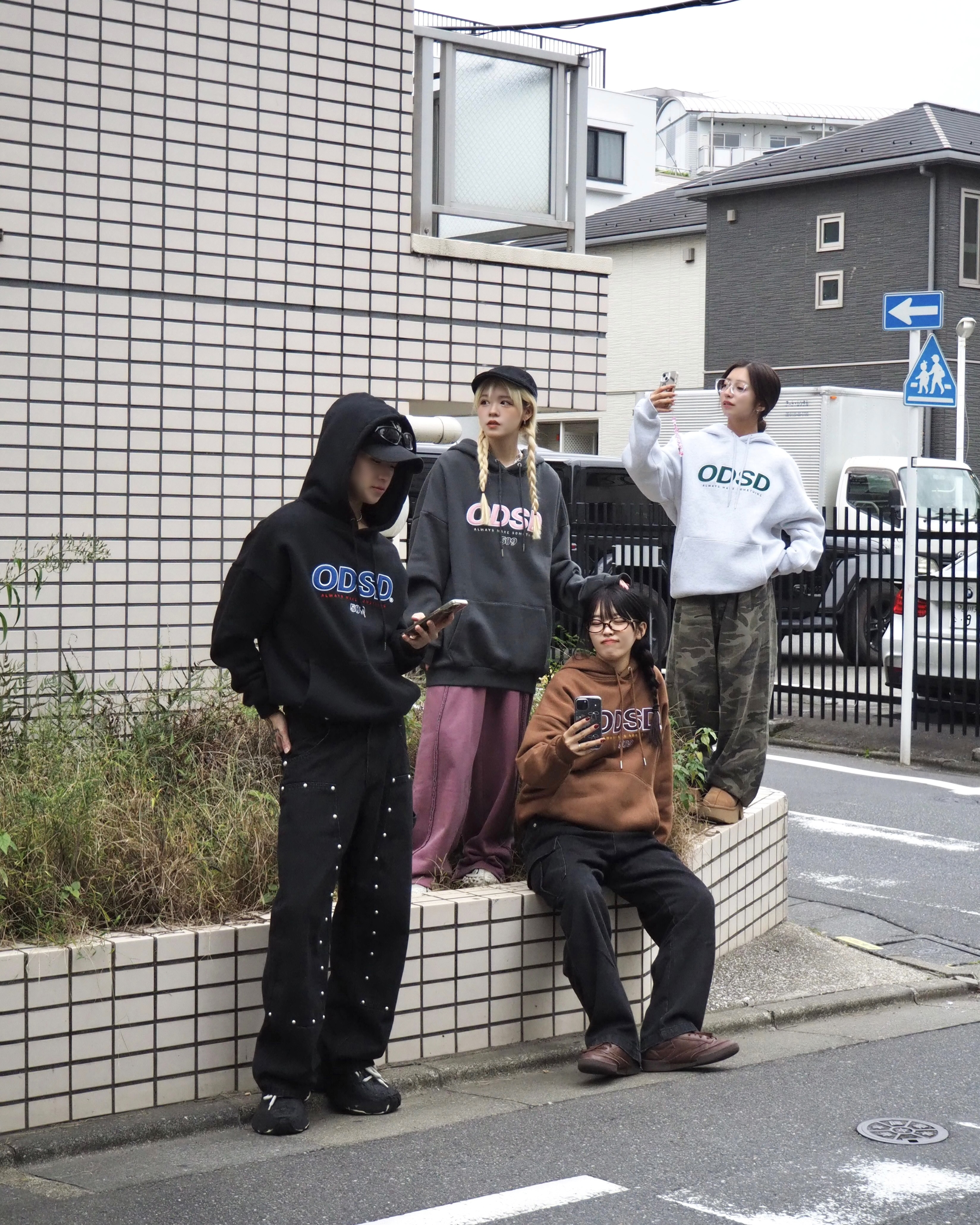 ODSD LOGO HOODIE - 8COLOR - ODDSTUDIO | 60% - Asian Fashion