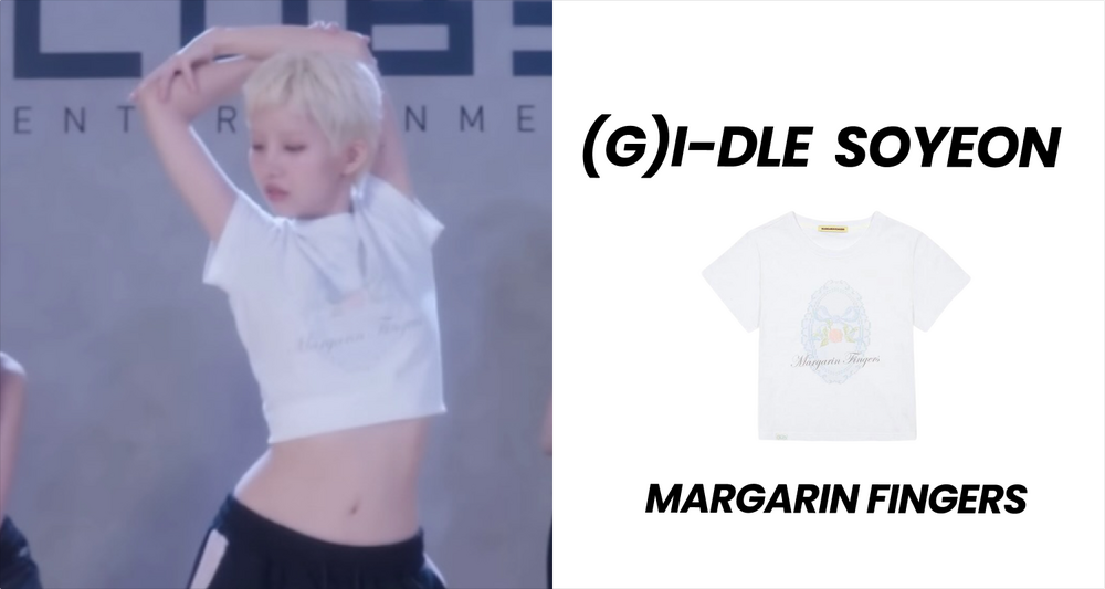 (G)I-DLE ソヨン着用！MARGARIN FINGERSのTシャツ