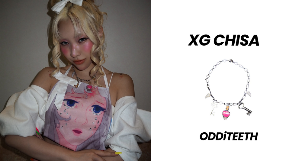 XG チサ着用！ODDiTEETHのネックレス