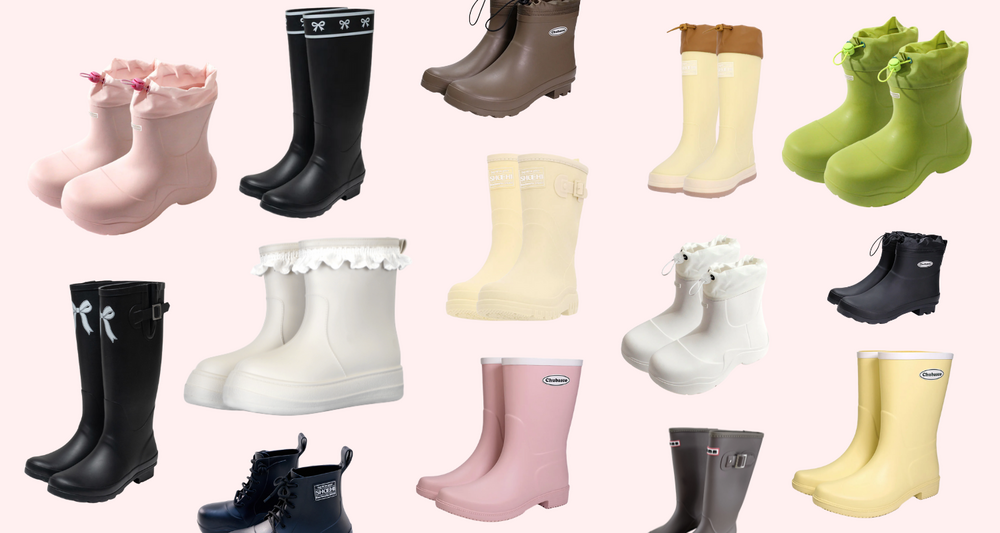レインブーツってこんな可愛い!?雨の日でもオシャレなレインブーツ特集♡