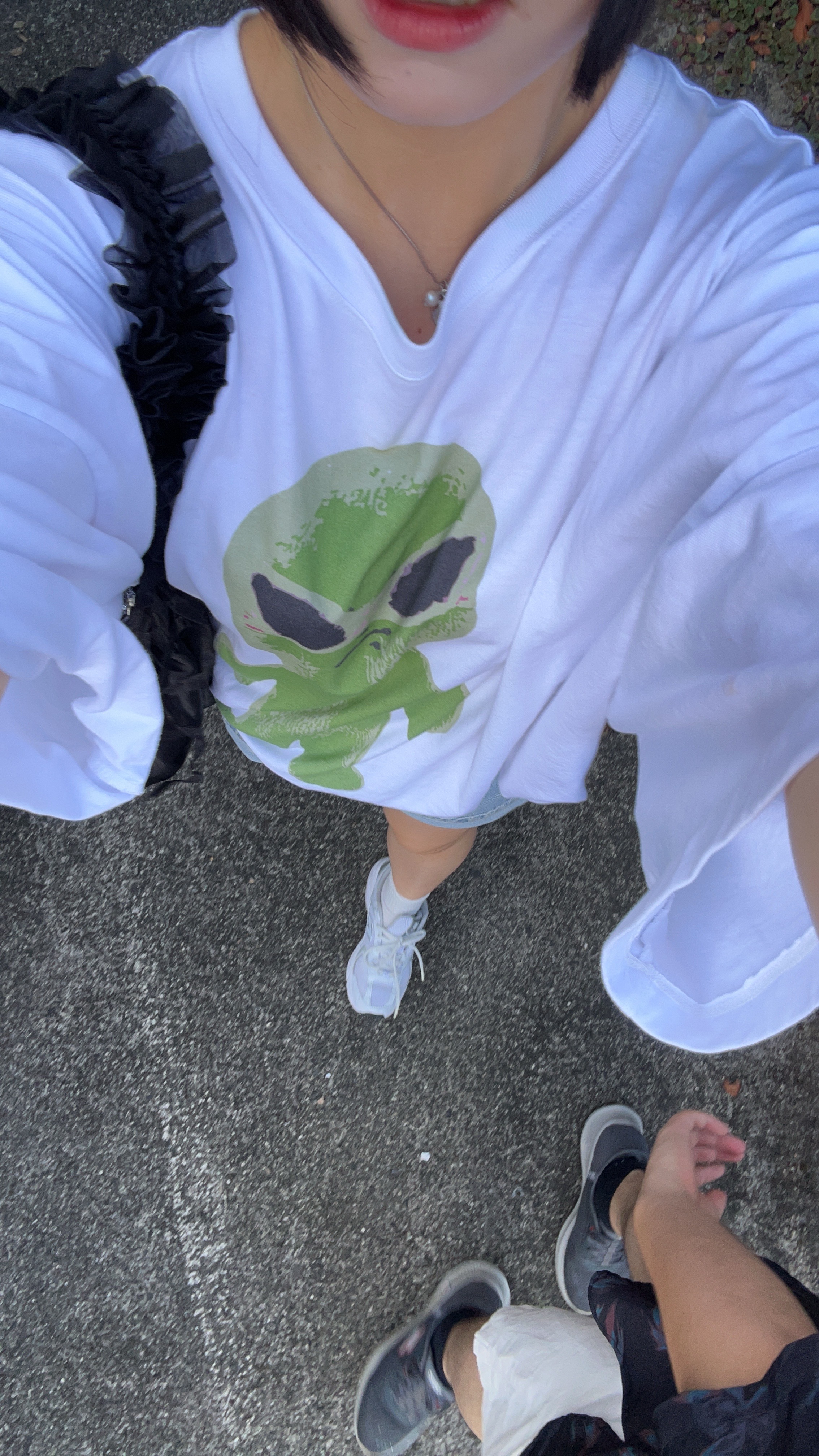 関税込☆HOODHOOD★Alien graphic overfit half sleeve T-shirt Alien graphic overfit half sleeve T-shirt - HOODHOOD | 60