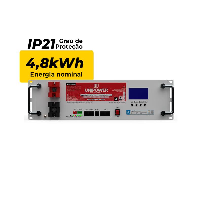 BATERIA DE LÍTIO UNIPOWER UPLFP48-100 4,8 KWH 48 V