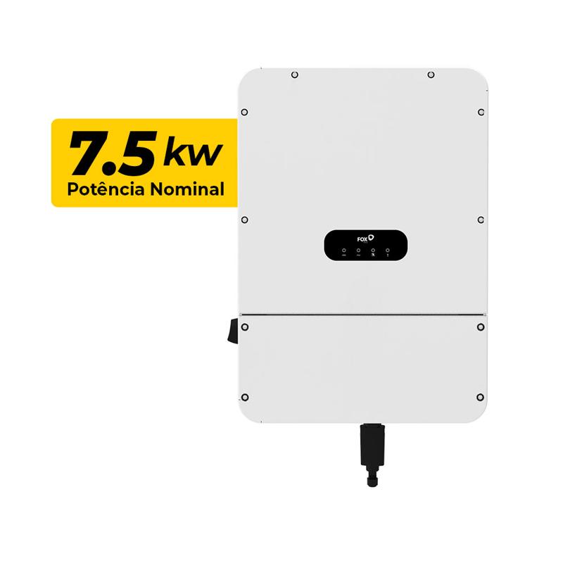 INVERSOR HÍBRIDO FOXESS BIFÁSICO 127/220 V 7,5 KW 3 MPPT