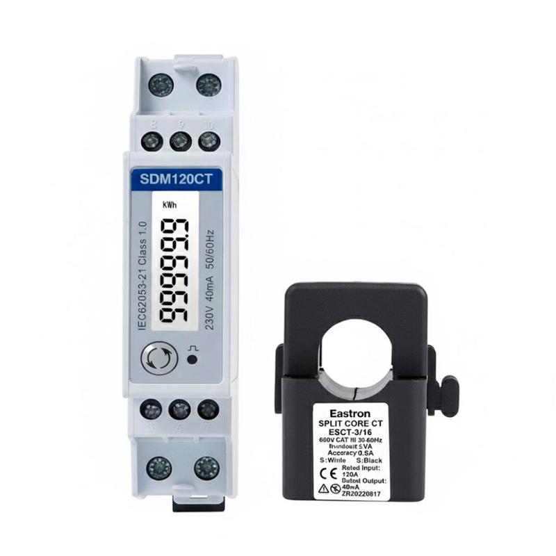 MEDIDOR ENERGIA MONOFASICO P/ INV. COM CORRENTE DE SAIDA ATE 120A DEYE