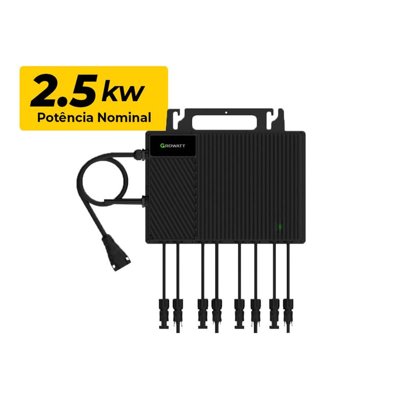 MICROINVERSOR DE CORRENTE MONOFASICO 4MPPT 220V 2.5KW GROWATT