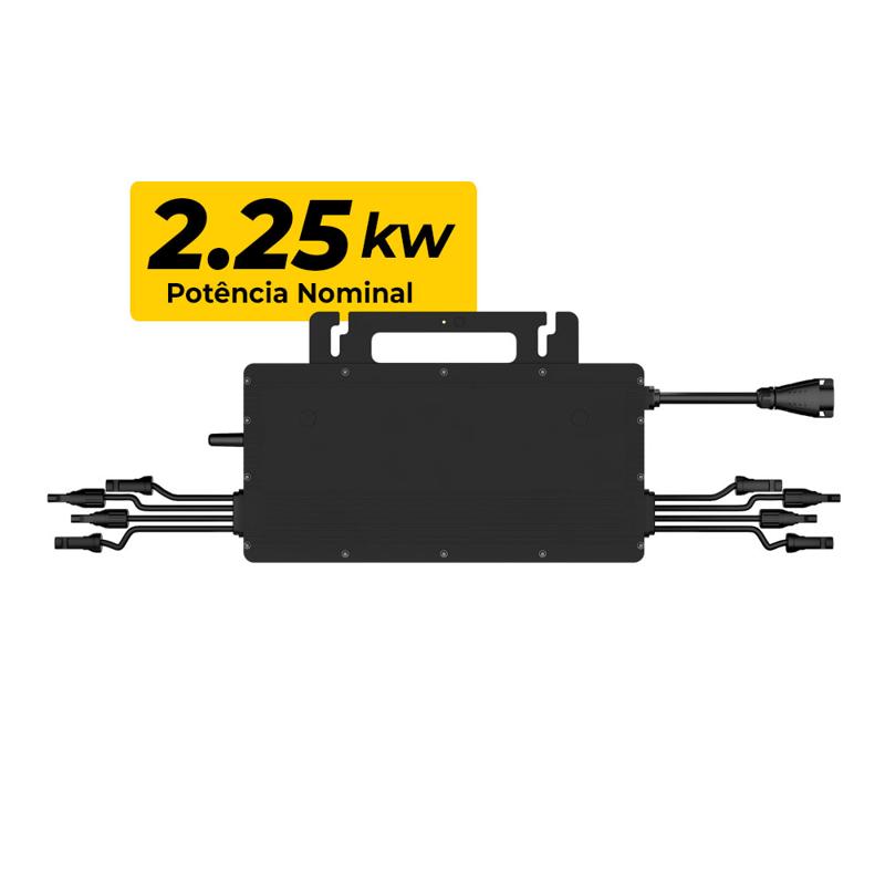 MICROINVERSOR DE CORRENTE MONOFASICO 2MPPT 220V 2.25KW HOYMILES