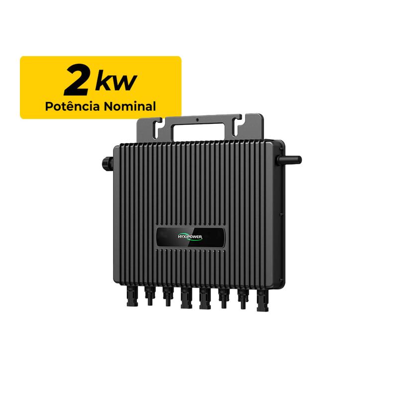 MICROINVERSOR DE CORRENTE MONOFASICO 4MMPT 220V 2KW HYXIPOWER