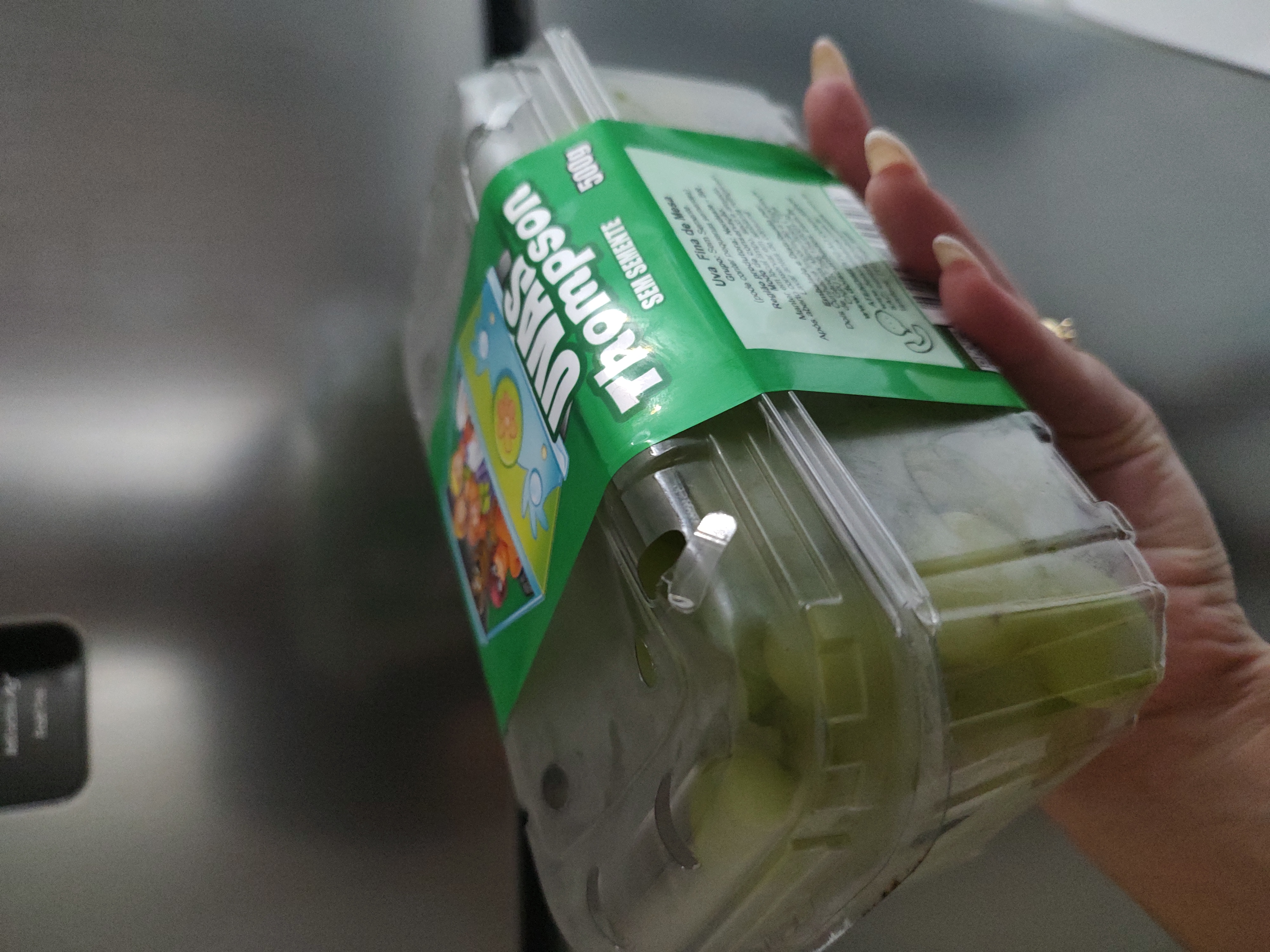 Eu amo uva verde e considero como um presente que ganhei do João porque amo quando ele compra coisas que eu gosto de comer ❤️