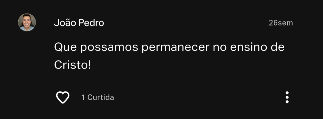 Lembranças de um dos estudos que fizemos juntos sobre as cartas de João. A gente lia diariamente e deixava comentários para registrar e reler quando quisesse. Também conversávamos pessoalment