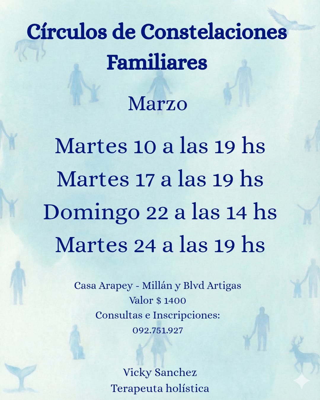 Círculos de Constelaciones Familiares Marzo