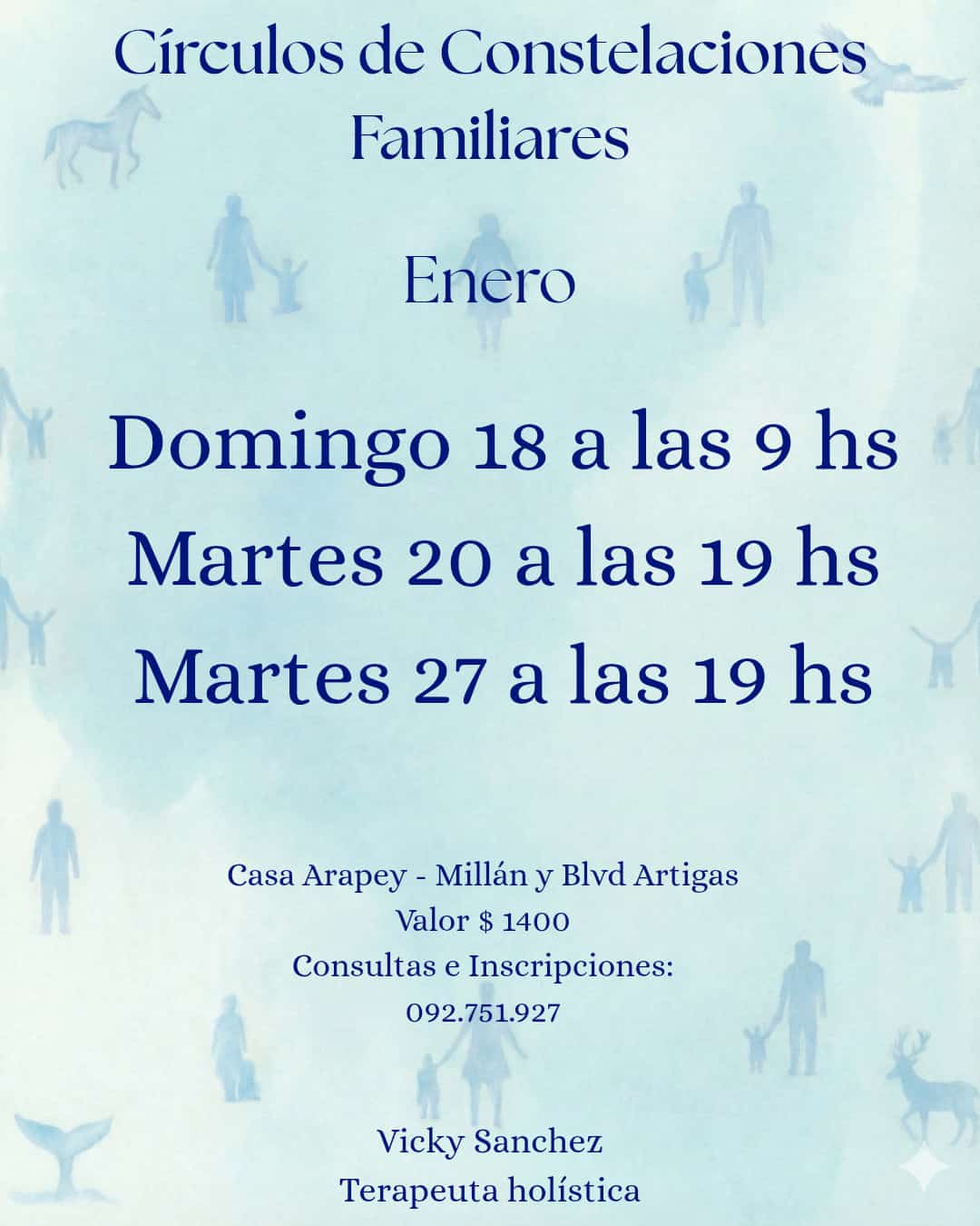 Círculos de Constelaciones Familiares Enero