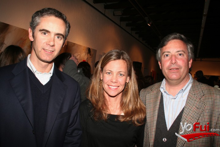 Sebastián Peró, Carmen Luz Pino (expositora), Pablo Fuentes