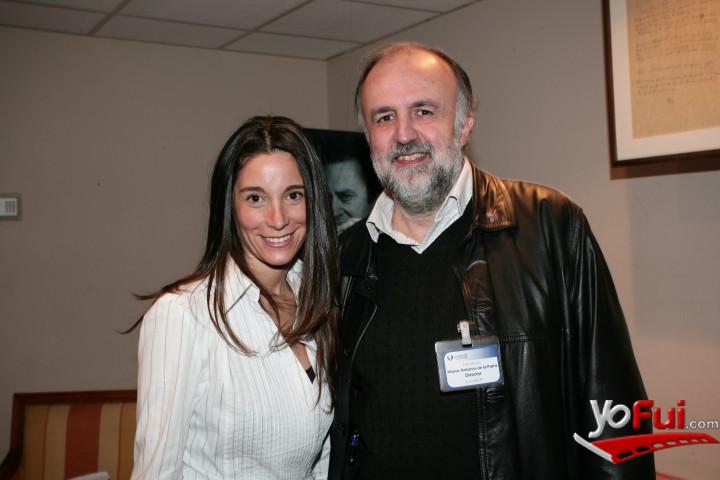 Claudia Aragón (Directora de Admisión, Universidad Finis Terrae), Marco Antonio de la Parra (Destacado escritor, Director Escuela de Literatura, Universidad Finis Terrae)