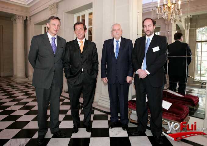Mario Verón Guerra (Agregado comercial Embajada), Luis María Kreckler (Subsecretario comercio Inter), Luis Maira (Embajador de Chile en Argentina), Federico Gayardo (Empresario)