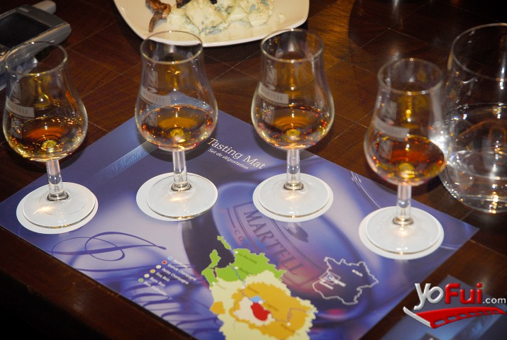 Cuatro variedades de Cognac Martell, degustados en la Cata