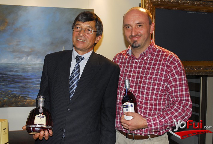 Bertrand Guinoiseau, (Embajador Internacional de Cognac Martell), Jean Marc Van Kilsdonk, (Gerente de Licores, Pernod Ricard)