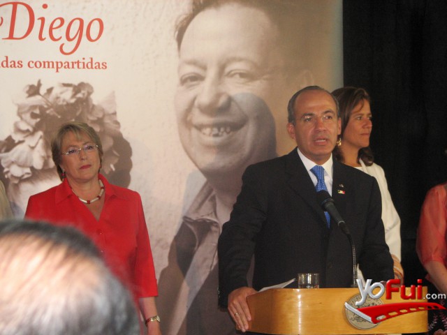 Michelle Bachelet, Presidenta de Chile, Felipe Calderón Hinojosa, Presidente de México, Margarita Zavala de Calderón
