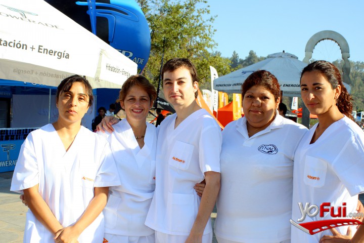 Natalia Oyarce, Oliday Pérez, Juan Ignacio Soto, Natalie Páez, Rocío Sobarzo (Equipo de Quiromasajistas de INAQ)