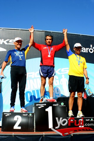 Premiación caegoría varones de 56 a 65 años