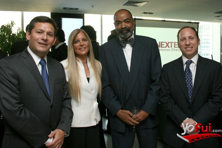 Claudio Hidalgo, Patricia Alfaro, Gerente de Capac. y Desarrollo Nextel Chile, James L. Williams, Estalisnao Peña