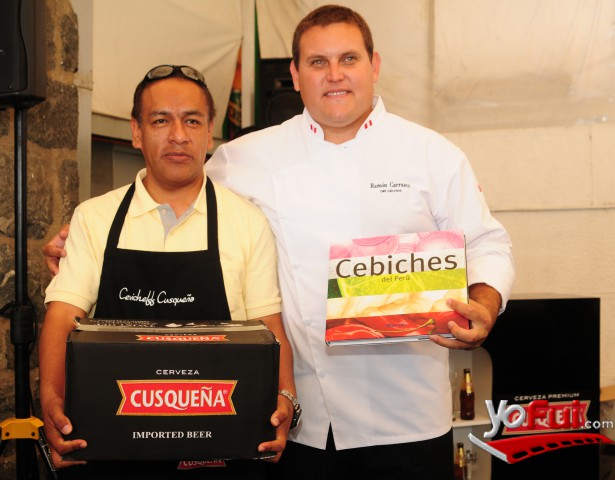 David Morante, ganador 1er Conc. Cevicheff, Ramón Carrasco, Chef