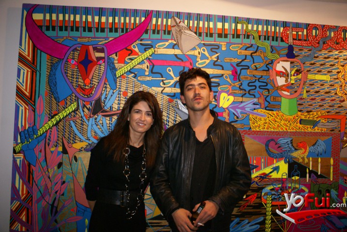 Cecilia Palma, Directora de la Galería, Alvaro Izquierdo, Expositor