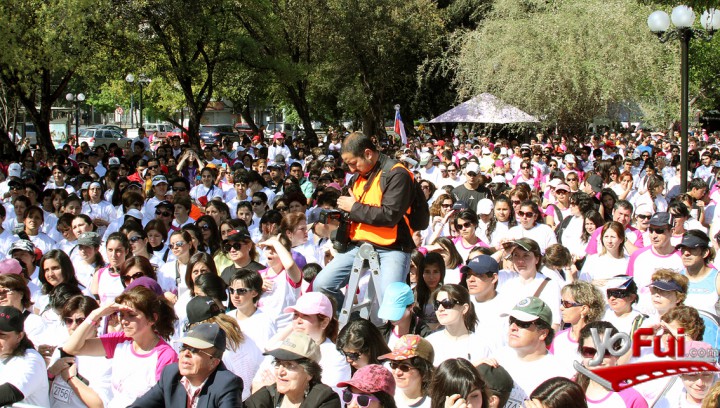 Fotografía en Caminata Avon contra el Cáncer de Mama, Parque Baquedano