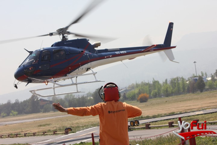 Fotografía en Lanzamiento de  helicóptero único en América, Aeródromo de Tobalaba