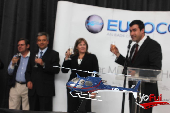 Fotografía en Lanzamiento de  helicóptero único en América, Aeródromo de Tobalaba