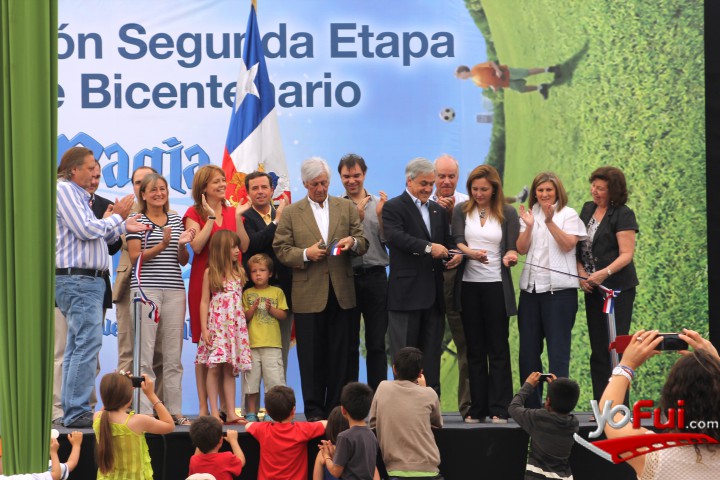Fotografía en Inauguración Segunda Etapa Parque Bicentenariio, Parque Bicentenario