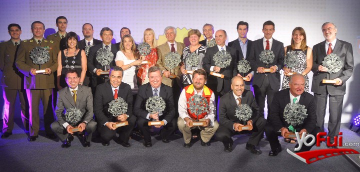 Representantes de las instituciones premiadas