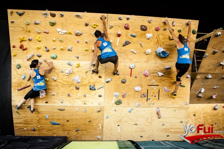 En el muro de entrenamiento