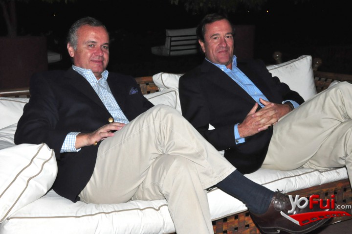 Enrique Uribe, presidente del Club de Polo San Cristóbal, Andrés Wagner, director del Club de Polo San Cristobal