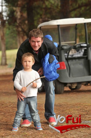 Fernando Alcalde e hijo