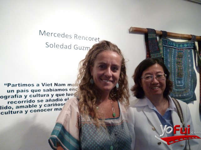 María-José Fuentes, Directora de la Galería, Ha Thi Ngoc Ha, Embajadora de Viet Nam