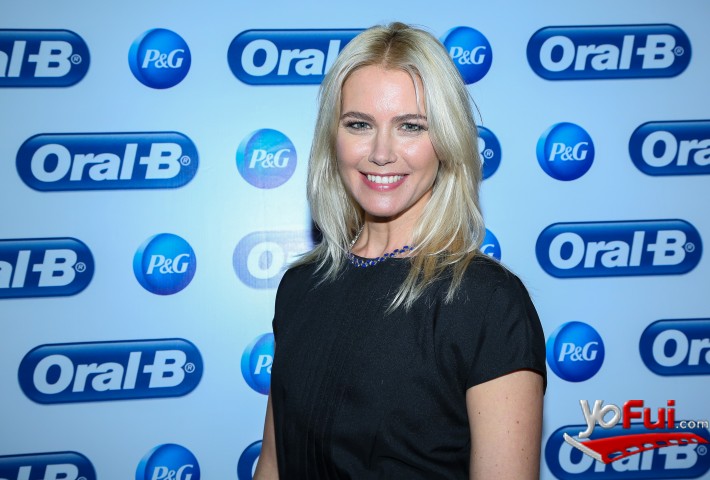 Valeria Mazza en Inauguración Exposición Sonrisas chilenas por Oral-B