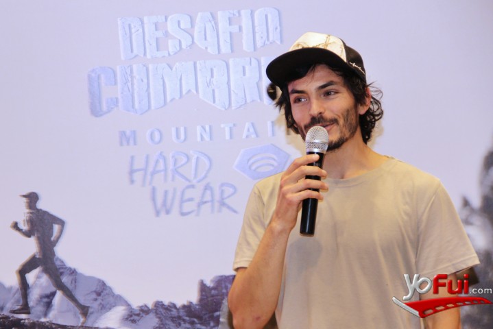 Cristobal Diaz en Lanzamiento Desafío Cumbres Mountain Hardwear