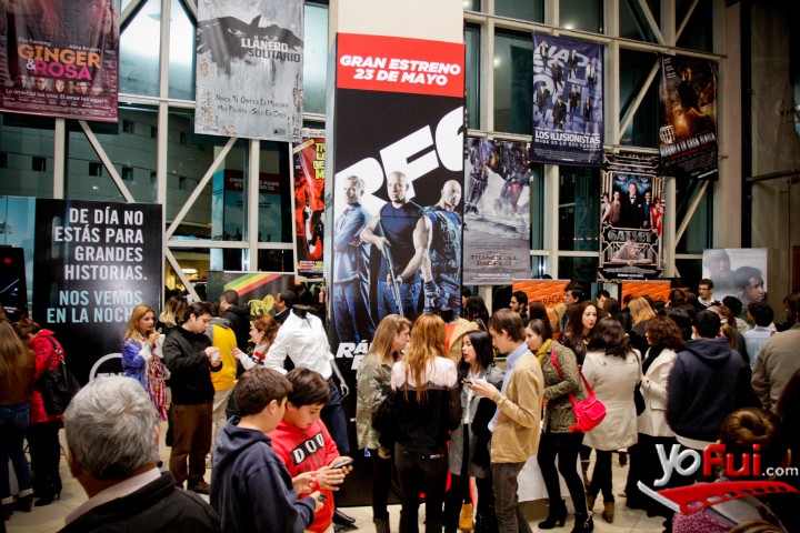 Fotografía en Avant Première de Rápidos y Furiosos 6, Cinemark