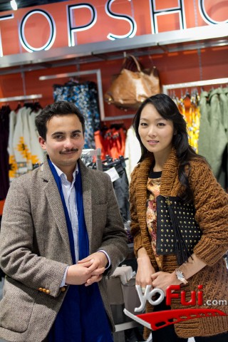 Ulises en Inauguración nueva tienda TOPSHOP