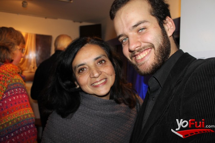 Marcela Brito en Inauguración Exposición Dibujos y Pintura de Gustavo Schmidt