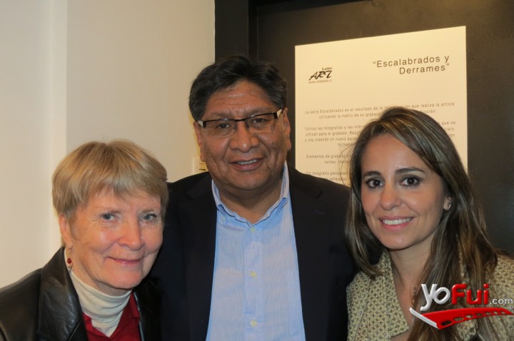 Pilar Saldaña en Exposición “Escalabrados y Derrames” de la artista Rosangela Dorazio