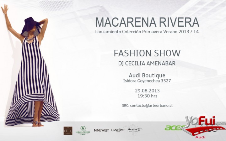 Fotografía en Desfile Macarena Rivera Primavera-Verano 2013-2014, Audi Boutique