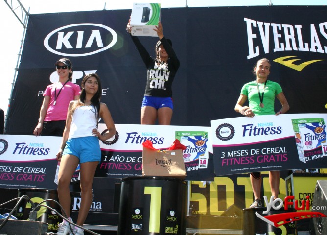 Primer lugar en 10K femeninos, junto a su Xbox 360