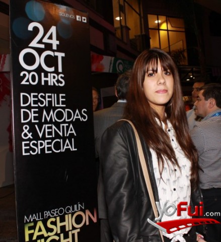 Carla Mella en Primer Fashion Night en Mall Paseo Quilín