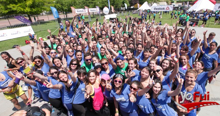 Clase de baile en el Reebok Fitness Event
